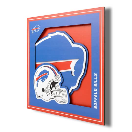NFL 3D Logo Series Wall Art By Youthefan in Buffalo Bills | 12" x 12" | Michaels®